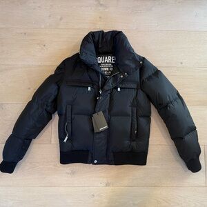 [New with Tag] DSQUARED2 Men's Black Puffer Jacket